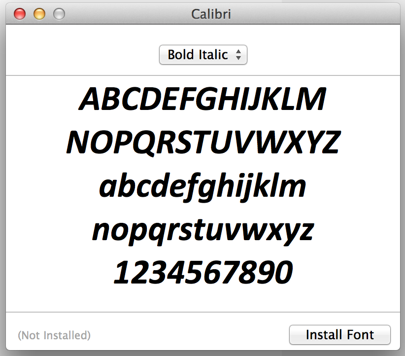 microsoft fonts for mac
